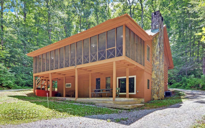 That special cabin in the North Georgia mountains with 7.9 acres of privacy fronting over 1800 feet on the mighty Toccoa River (rated #1 trout stream in Ga.) Property backs up to 100, s of acres of US Forest Service Land, for the hiker, hunter or just plain nature lover. Everyone will enjoy relaxing on the huge back porch watching the river run by. Partially finished basement with fireplace and game room, this property comes furnished and move in ready, vacation rental friendly, this has been in STR for several years now. Property has a current appraisal, to collaborate asking price.