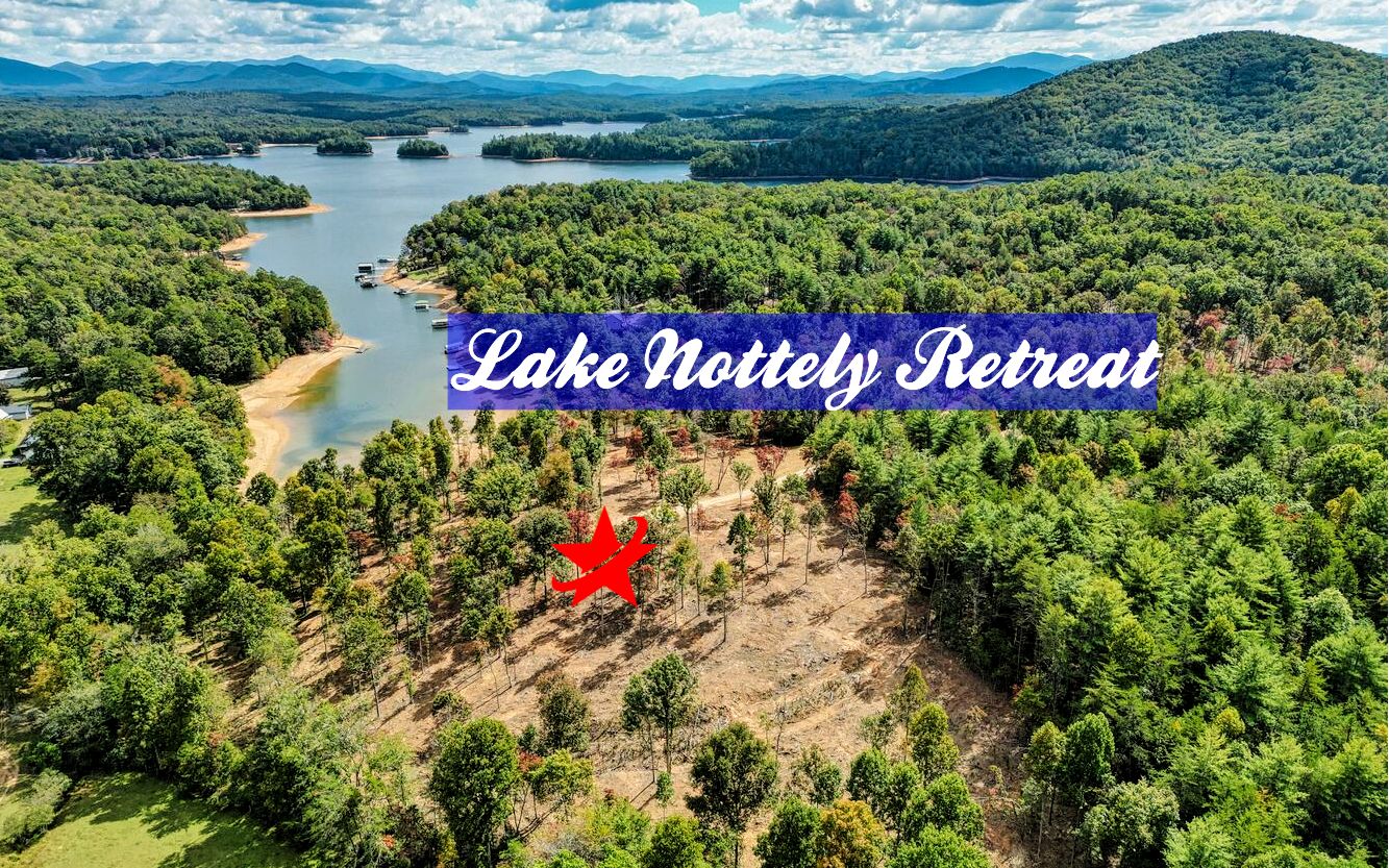 LAKEFRONT 23+ACRES-UNRESTRICTED Welcome to LAKE NOTTELY RETREAT beauty tucked away in the North Georgia Mountains. INVESTORS: A rare hard-to-find surrounded by beautiful hardwoods offers END OF ROAD private Lakefront Retreat. Excellent location-Full set of ENGINEERING PLANS-Level-Underbrushed- Survey-Soil test-completed, ready let’s build DREAM HOMES. Only minutes from Old Union 18 holes Golf Course and The North Georgia Mountains *Nottely Dam* amidst the Valleys of Chattahoochee National Forest.