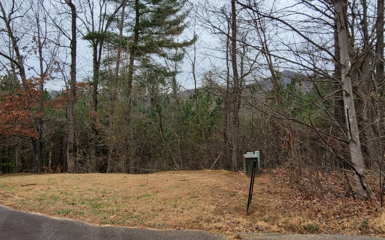 This prestigious .94 acre Enchantment Subdivision wooded lot is in a gated community. It has hardwoods as well as lake and mountain views. With some basic clearing when you begin to build, this large lot will transform into a gorgeous homesite. Paved roads and underground utilities. Desirable subdivision is just over 1 mile to downtown Hiawassee. Plenty of shops, restaurants, public boat ramps, picnic areas, and a hospital. Approximately three miles to Chatuge Regional Hospital and approximately four miles to Towns County School.