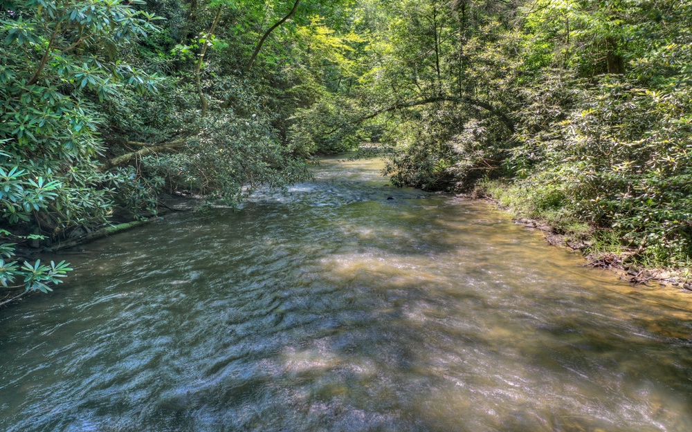 Incredible River Front lot on the Ellijay River! Come build your dream home in the prestigious gated community of Goose Island Hideaway. Amazing building site with views of the cascading water. All paved, gated access with the perfect location between Blue Ridge and Ellijay.