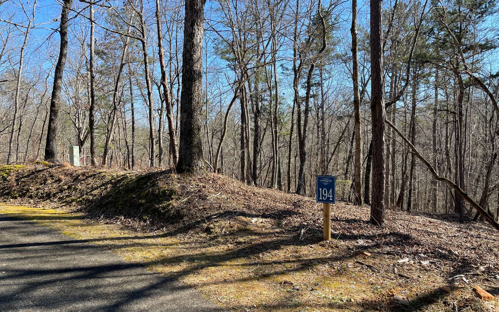 Located in the upscale community of Tranquility at Carters Lake, this gentle laying 1.04ac lot sits at the end of cul-de-sac for extra privacy. Featuring hardwoods & a portion of Harris Creek on the backside, this lot would make the perfect place to build your forever home with a minimum sqft of 1,600. Wide paved roads make this community a great place for walking, with a beautiful common area/park with a covered pavilion w/ stone accents, picnic tables, restrooms, playground & creek side swings! Carters Lake recreation area & public boat launch near by!! Must see in person to appreciate the 'tranquility' of this community! Adjoining Lot 193 also for sale!