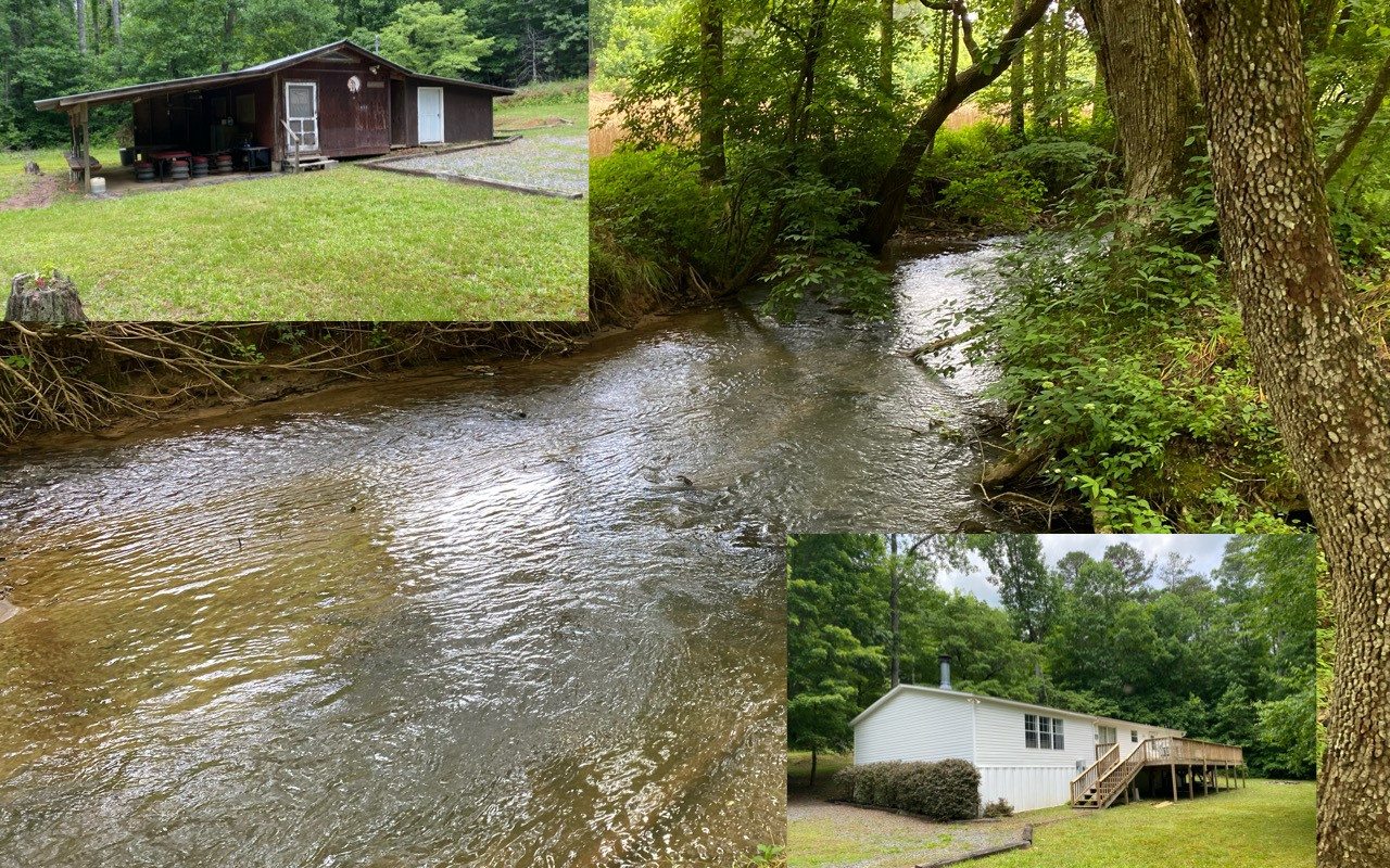 Say "Hello" to Stover Creek and Your Little Piece of Paradise~ This is a ONE OF A KIND "Noisy Creek" Property~ FURNISHED 3/2 Doublewide Mobile Home Plus a COOL Barn (Family used as Sleeping Quarters) with Electricity/Outdoor Shower and Party Area! Let Your PINTEREST IDEAS Run Wild with this Amazing Abode~ No HOA-NO Covenants and Completely Private! Close to the Trails, National Forest, Wineries and the Beautiful Backroads of Gilmer and Fannin County~ WOW- What an Amazing Short Term Rental, Long Term Rental, Getaway from the City or Permanent Home ~this One is Literally EVERYTHING! First Time on the Market and Belonged to the Same Family for Over 30 Years!