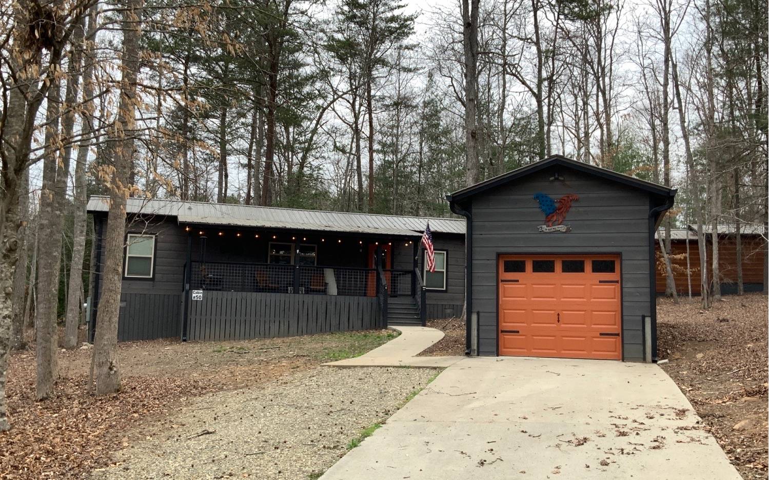 Great two bedroom two full bath cabin in Copperhead lodge resort. Fully furnished with detached garage. Huge back porch with hot tub. Front porch is awesome for just relaxing the evening nights away.