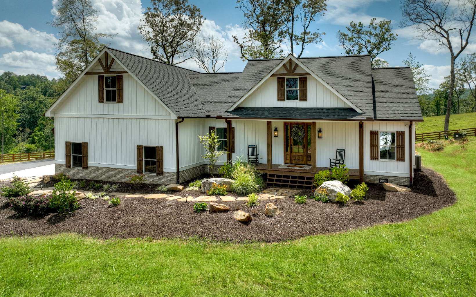 19+ acre farm located w/in 2 mi of Downtown Blue Ridge?!? YOU BET YA! Fully fenced perimeter, 36x60 barn PLUS a 40x80 pole barn! Builder's fully furnished home features all one level living w 3br/2ba, herringbone brick floors, gourmet kitchen w pantry, cathedral ceilings in great room, large MBR & MBA w wet bath, PLUS upper level unfinished space (builder will finish however you prefer - included in purchase price) great for apartment, addt'l br/ba, MIL suite, etc... The barn has two 10x60 lean to sheds, tack room, 4 12x12 stalls, tool room, chicken coop, AND a furnished 1br/1ba apartment! There's also an RV hookup plus septic drain! Approx 12-15 acres of pasture land & remaining acreage is wooded. All paved access, public utilities & professional landscaping w fire pit area! PLEASE ASK FOR THE ADDITIONAL INFO LIST!!
