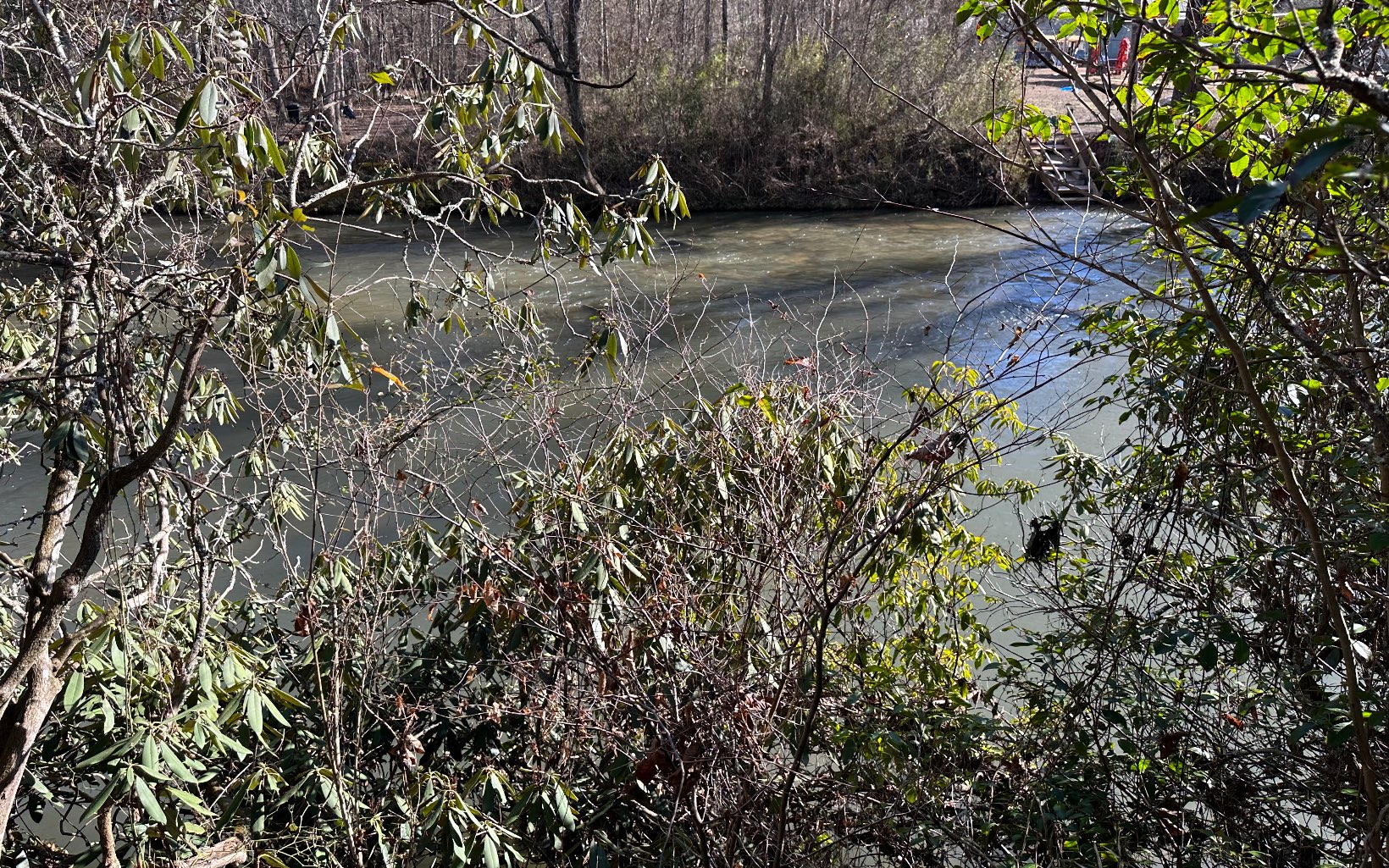 AMAZING RIVER FRONT LOT!Located ust moments from Ellijay. This level lot has already been cleared and ready for the build! The nolsy rapids of the Cartecay help drowned out the outside world. (seller has already installed hammock stands close to the river). Lot is clear enough to walk from front to back and long enough to be private from the road. Property is located in a gated community and just a stroll away from the community Pool, covered pavilion on the river and tennis court. This is a hard find in Ellijay, take advantage before it's gone.